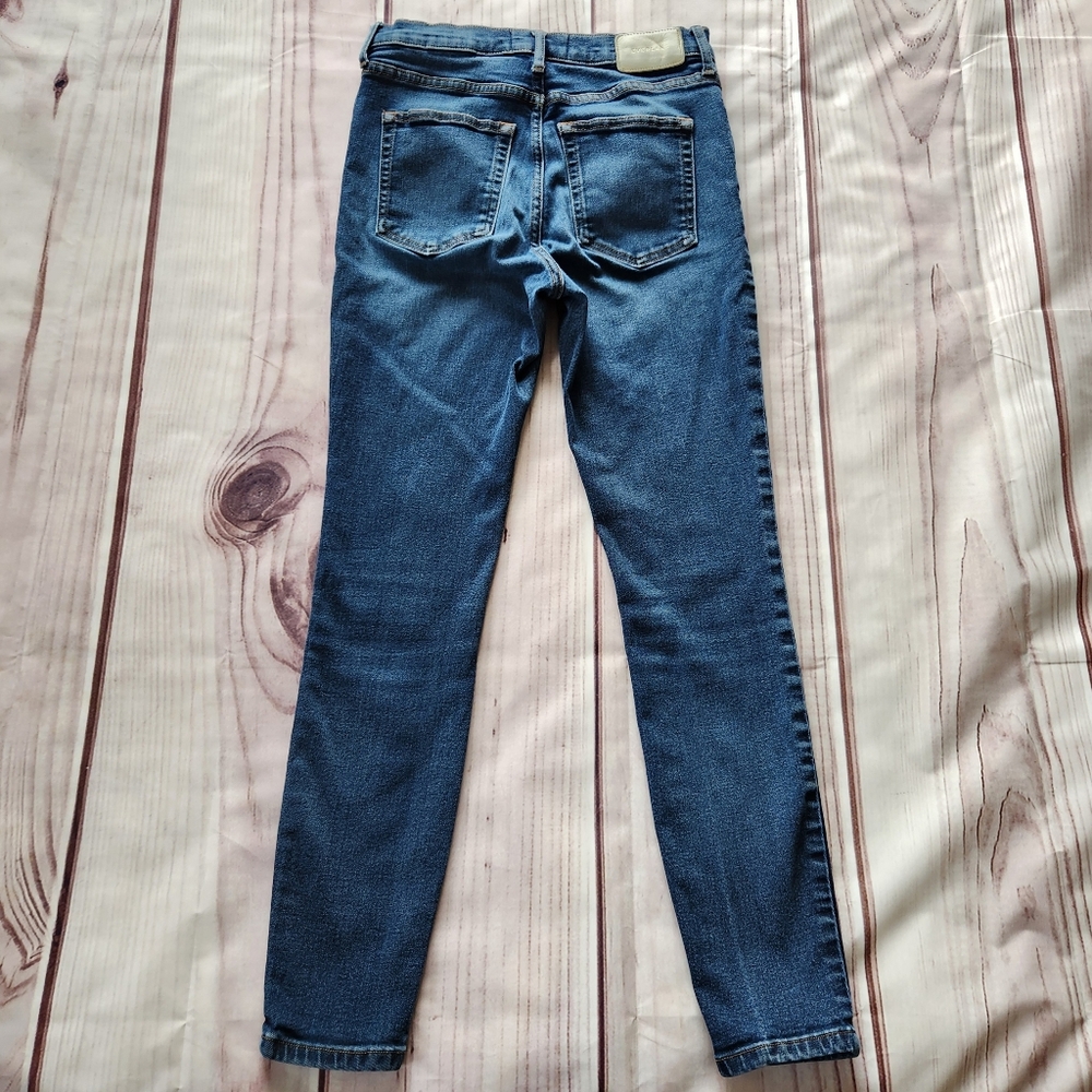 Everlane "The High Rise Skinny Jean" Medium Blue | Women's Size 27 Regular - Picture 6 of 10
